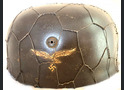 Paratrooper helmet M38 DD, historical reenactment