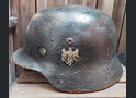 Wehrmacht helmet M35 DD / from Demyansk pocket