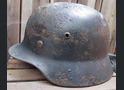 Waffen SS helmet M35 / from Staraya Russa