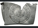 Damaged Wehrmacht belt buckle "Gott mit Uns" / from Leningrad
