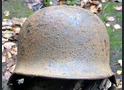 Waffen SS helmet M40 / from Demyansk