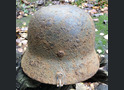 Waffen SS helmet M40 / from Demyansk