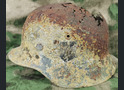 Wehrmacht helmet M40 / from Stalingrad