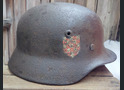 Crotian helmet M40 DD / from Stalingrad