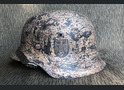 Restored Wehrmacht helmet M42, Waffen SS