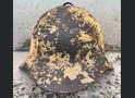 Winter camo Soviet helmet SSh36 / from Leningrad 