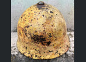 Winter camo Soviet helmet SSh36 / from Leningrad 