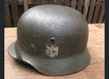 Wehrmacht helmet M35 / from Stalingrad