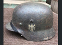 Wehrmacht helmet M35 / from Stalingrad