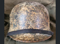 Wehrmacht winter camo helmet M40 / from Rzhev