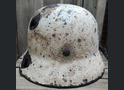 Winter camo Wehrmacht helmet M35 / from Leningrad