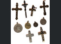 German catholic pendants and crosses / from Leningrad 