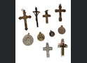 German catholic pendants and crosses / from Leningrad 