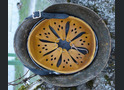 Winter camo German helmet M35 / from Leningrad