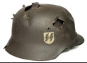 Waffen SS helmet M40 / from Karelia