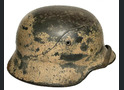 Winter camo German helmet M40 / from Karelia