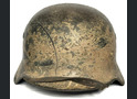 Winter camo German helmet M40 / from Karelia