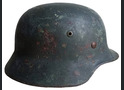 Waffen SS helmet M35 DD / from Stalingrad