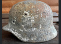 German helmet M40 / from Murmansk