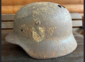 German helmet M40 / from Stalingrad