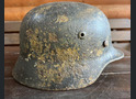 Wehrmacht helmet M40 / from Stalingrad