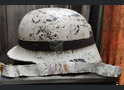 Winter camo Wehrmacht helmet M40 / from Stalingrad