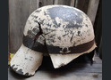 Winter camo Wehrmacht helmet M40 / from Stalingrad