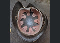 Winter camo Wehrmacht helmet M40 / from Stalingrad