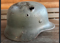 Wehrmacht helmet M40 / from Stalingrad