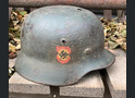 Ordnungspolizei helmet M35 / from Stalingrad