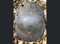 Ordnungspolizei helmet M35 / from Stalingrad