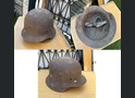 Restored German helmet M42, Waffen SS