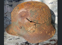 Wehrmacht helmet M40 / from Leningrad