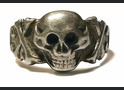 German silver skull ring / from Konigsberg