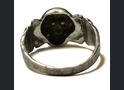 German silver skull ring / from Konigsberg