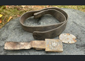 Wehrmacht belt with buckle "Gott mit Uns" + dogatag Nachsch.Ers.Komp.8