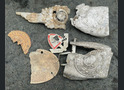 2 Wehrmacht belt buckles + other items from dugout