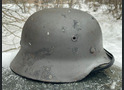 Wehrmacht helmet M40 / from Demyansk