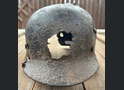 Waffen SS helmet M35 / from Demyansk