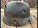 Wehrmacht helmet M40 / from Stalingrad