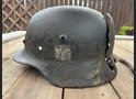 Wehrmacht helmet M40 / from Stalingrad