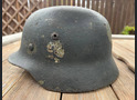 German helmet M35 / from Stalingrad