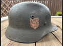 Croatian helmet M40 DD / from Stalingrad