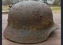 Wehrmacht helmet M40 / from Stalingrad