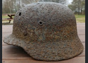 Wehrmacht helmet M40 / from Stalingrad