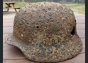 Wehrmacht helmet M40 / from Stalingrad