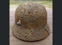 Wehrmacht helmet M40 / from Stalingrad