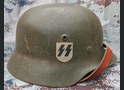 Restored German helmet M35 DD, Waffen SS