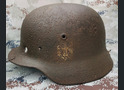 Wehrmacht helmet M40 / from Stalingrad