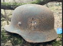 Wehrmacht helmet M40 / from Leningrad